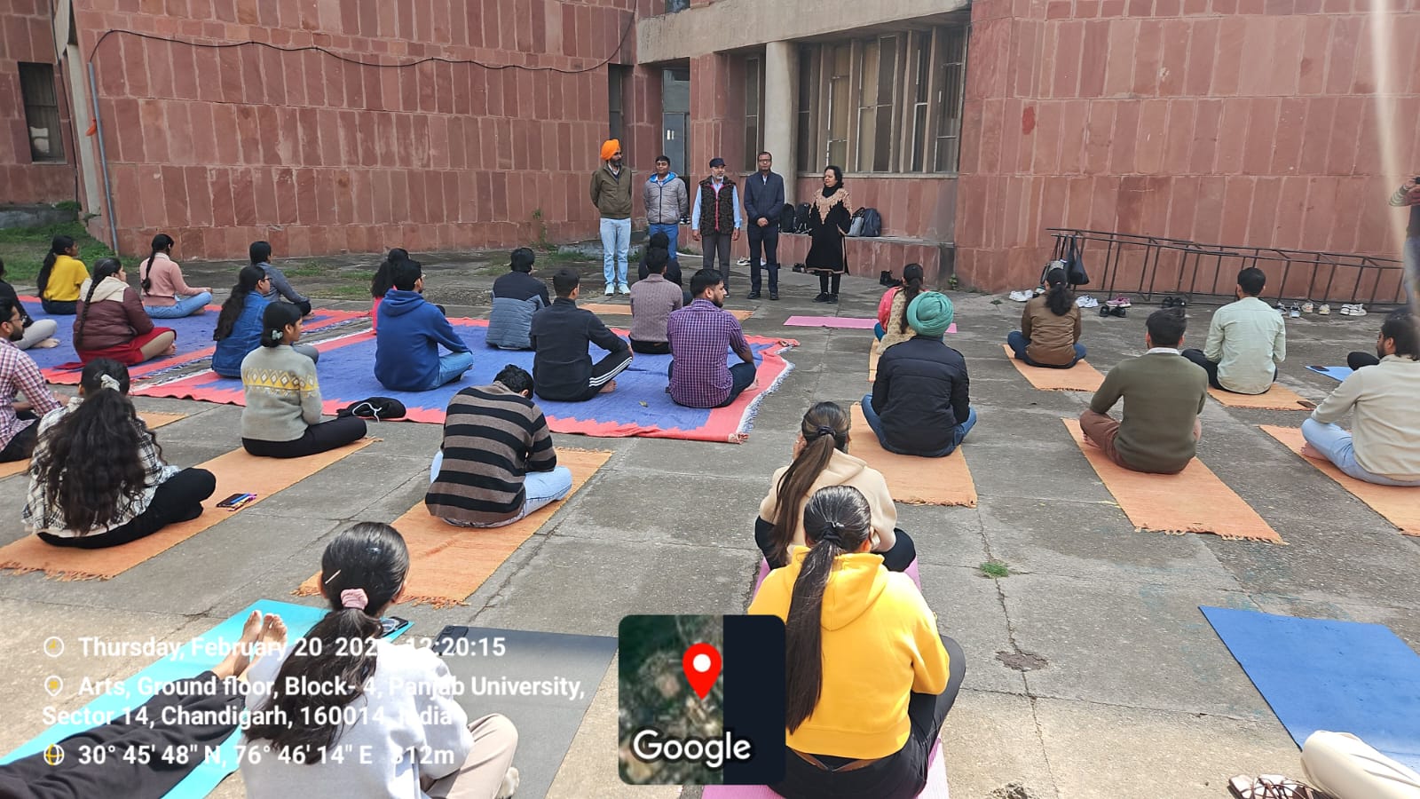 ICSVS and Department of Library and Information Science organised Yoga session under Fit India